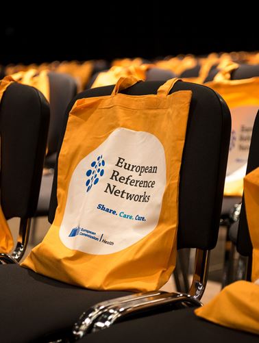 Promotional bags on chairs