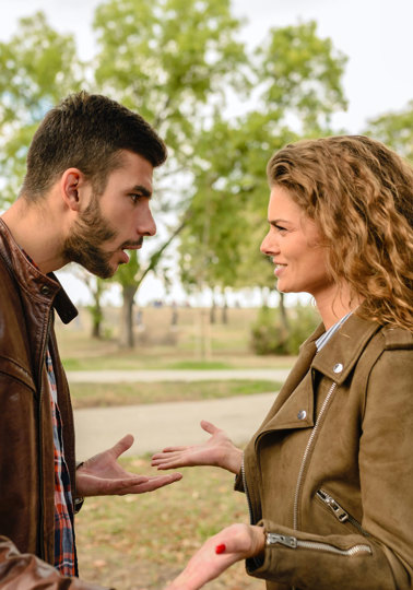 Ask an expert Man and woman disagreeing