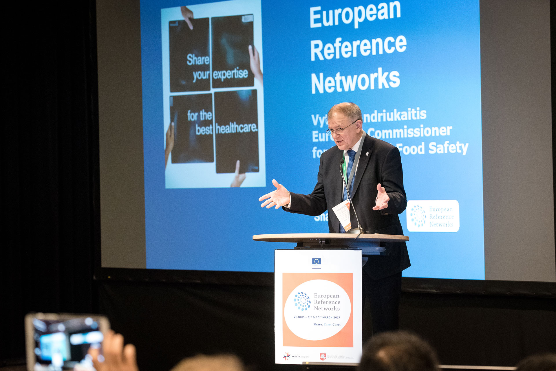 Commissioner Andriukaitis speaking at 2017 edition