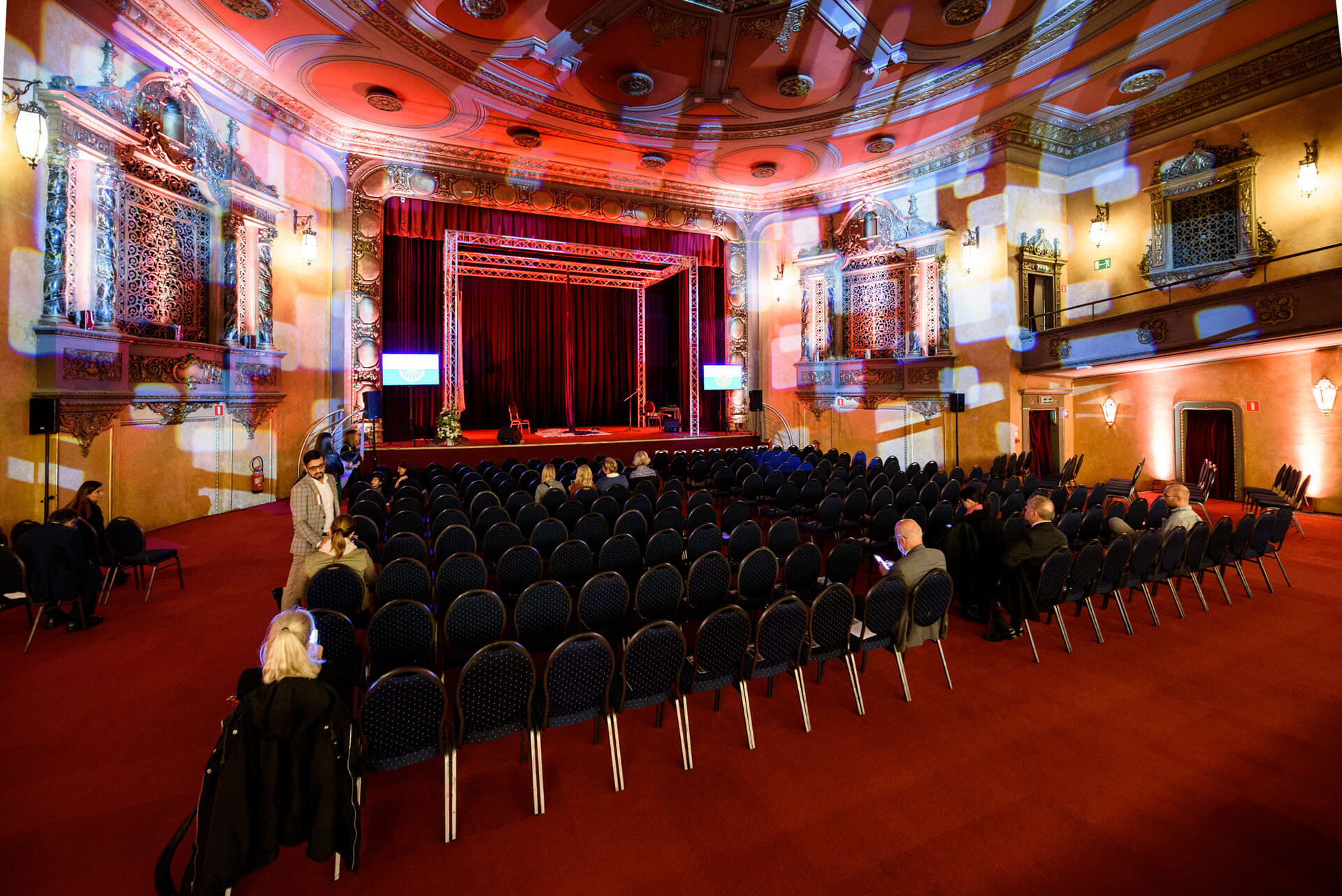 Event hall set up before the event begins.