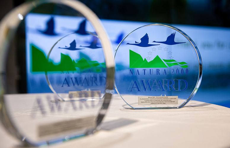 Trophies for the Natura 2000 Award 2021 @ European Commission
