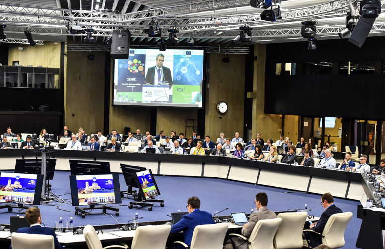 Participants in conference room
