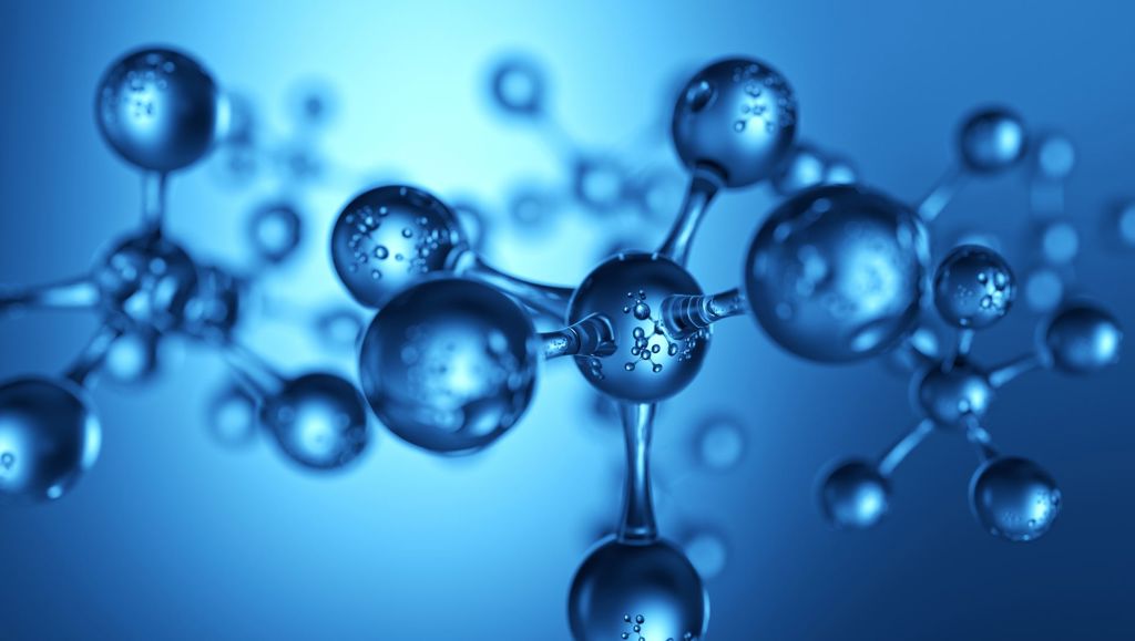 Digital innovation for scientists Image of an abstract atom or molecule structure