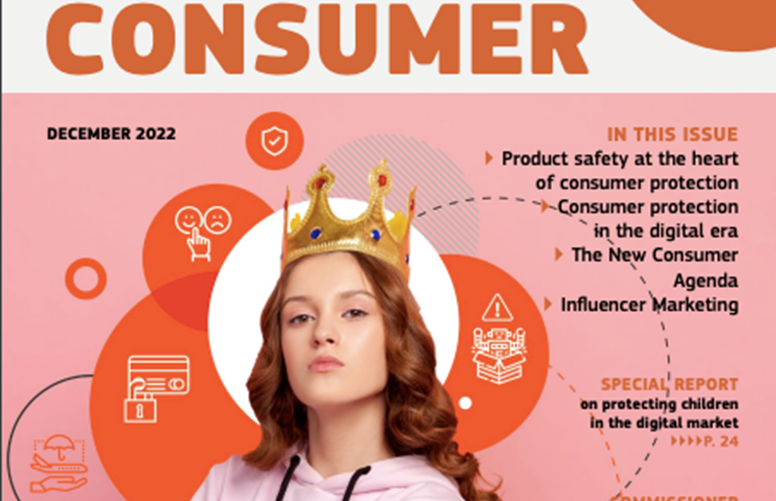 Screenshot of consumer law magazine © European Commission