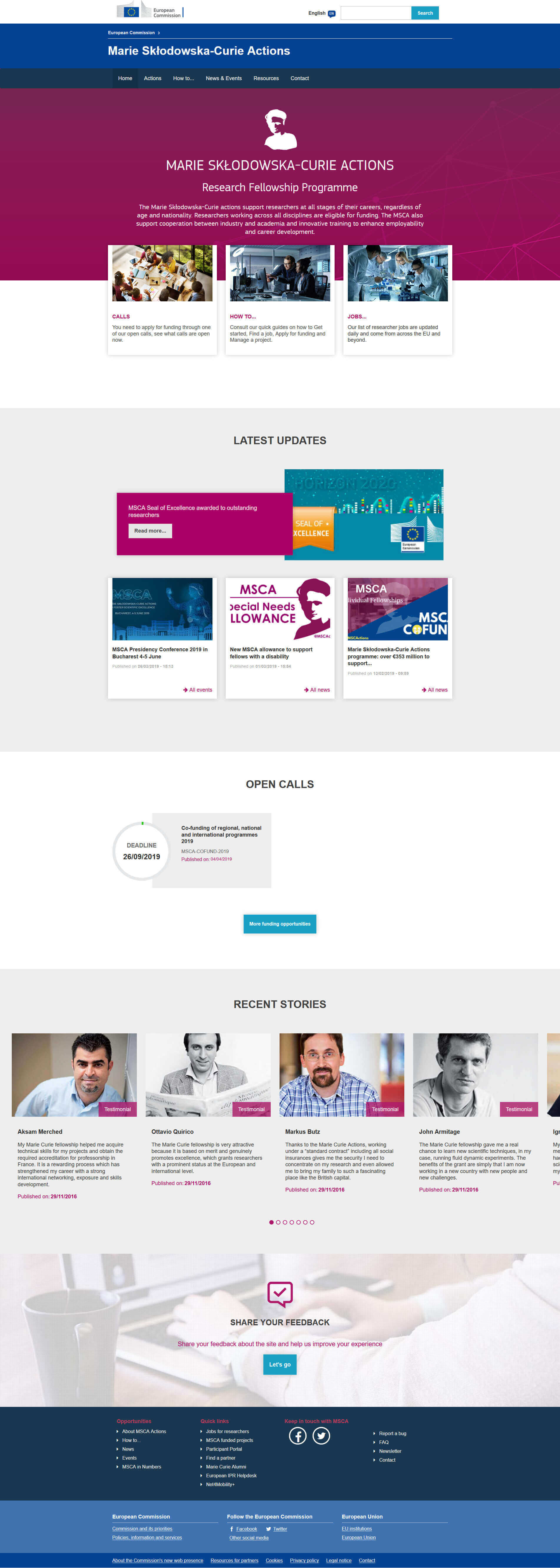 Marie Skłodowska-Curie Actions