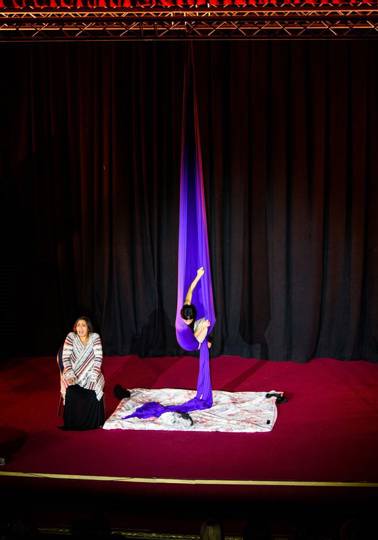 Bringing Roma in from the margins Acrobat during the performance of ‘And again we slept Pindral’.